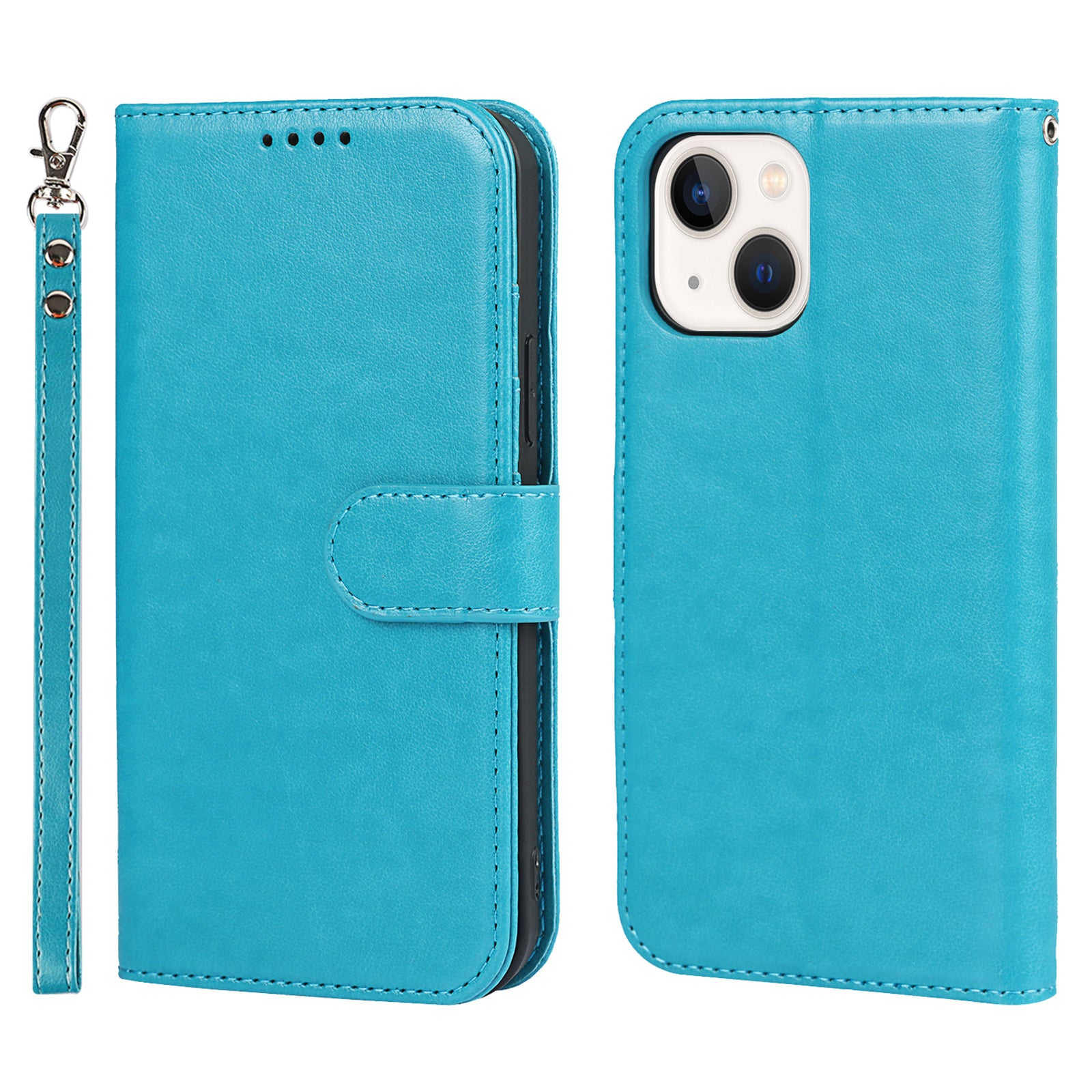 Pro iPhone 14 Plus PU kožené pouzdro na peněženku na telefon R61 Texture Felled Seam Cover Pro iPhone 14 Plus PU kožené pouzdro na peněženku na telefon R61 Texture Felled Seam Cover